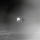 The Crew Dragon during atmospheric re-entry.